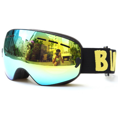 Benice Ochelari de schi pentru copii Ochelari de snowboard pentru copii Uv400 Anti-aburire baieti fata ochelari de schi lentile sferice Ochelari mari de schi