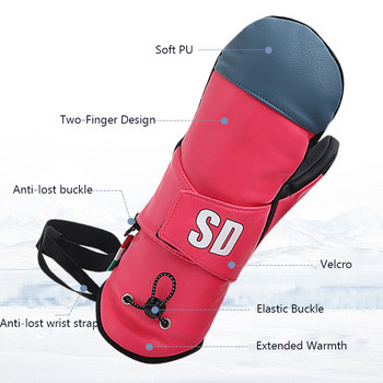 2022 Дамски ски ръкавици Топли, устойчиви на износване Мъжки Открит Алпинизъм Колоездене Сноуборд ръкавици Ветроустойчиви Водоустойчиви ски ръкавици