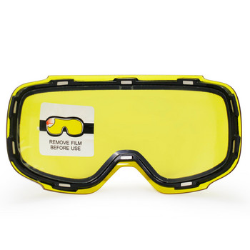 Оригинални жълти гравирани магнитни лещи за ски очила GOG-2181 против замъгляване UV400 ски очила очила за сняг нощно каране на ски (само лещи)