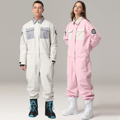 Zimsko jednodijelno skijaško odijelo Žene Muškarci Planinarenje na otvorenom Snowboarding Kombinezon Topli vjetrootporni vodootporni skijaški kombinezon