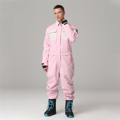 Zimsko jednodijelno skijaško odijelo Žene Muškarci Planinarenje na otvorenom Snowboarding Kombinezon Topli vjetrootporni vodootporni skijaški kombinezon