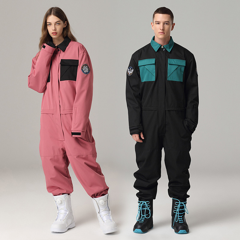 Zimsko jednodijelno skijaško odijelo Žene Muškarci Planinarenje na otvorenom Snowboarding Kombinezon Topli vjetrootporni vodootporni skijaški kombinezon