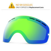 COPOZZ dječje zamjenske leće samo male veličine Dvostruke UV400 protiv magljenja skijaške naočale za djevojčice i dječake za snowboard naočale GOG-243