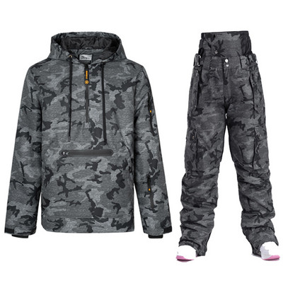 Naujas žiemos šiltas slidinėjimo džemperio komplektas Vyriškas Moteriškas Slidinėjimo Kostiumas Neperšlampamas Neperšlampamas striukė ir Kelnės Slidinėjimo snieglenčių kostiumai Unisex