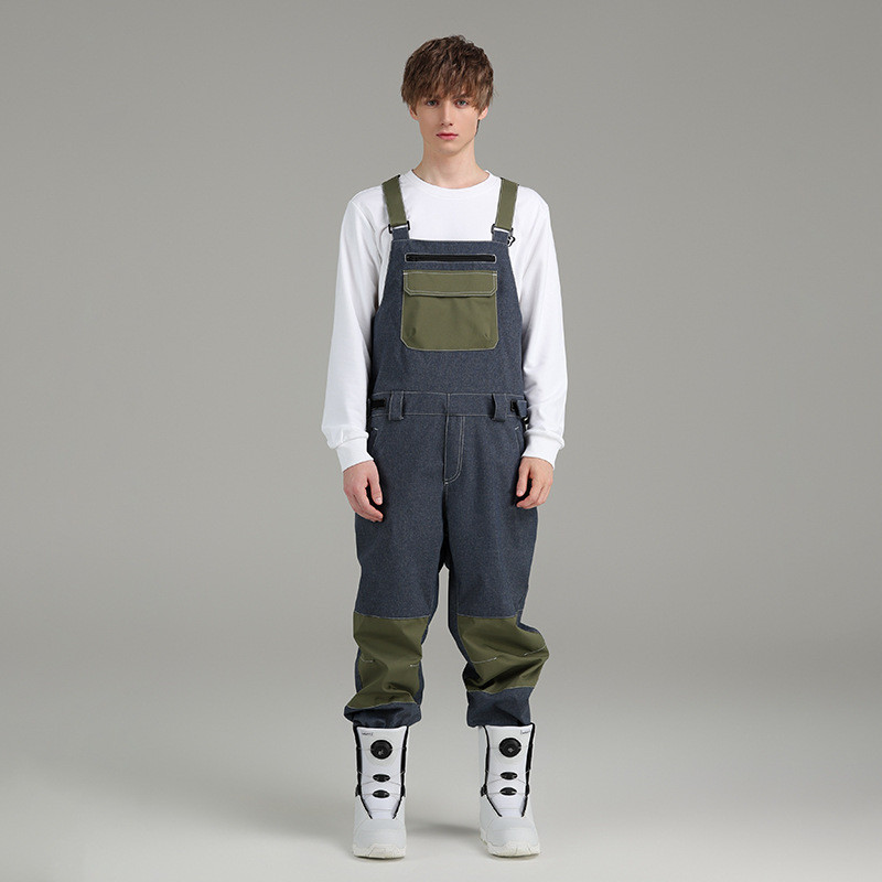 Vyrai Moteriški Džinsiniai Slidinėjimo Kombinezonai Žieminiai Šiltas Slidinėjimo Kombinezonas Neperšlampamas Vėjas Sniego Sportas Kelnės Snieglentės Slidinėjimo Kelnės