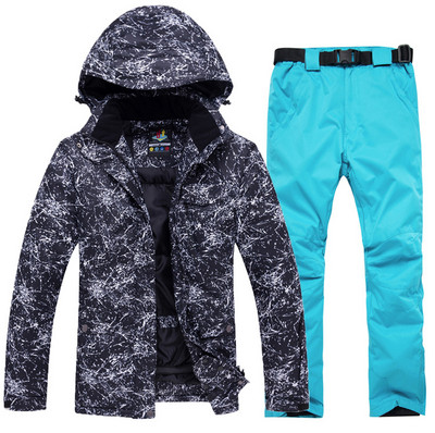 Nauji žieminiai slidinėjimo kostiumai moteriški vyriški kombinezonai lauko sportui kalnų snieglenčių striukės terminės sniego kelnės, neperpučiamos nuo vėjo ir vandens nepraleidžiančios slidinėjimo rinkinys