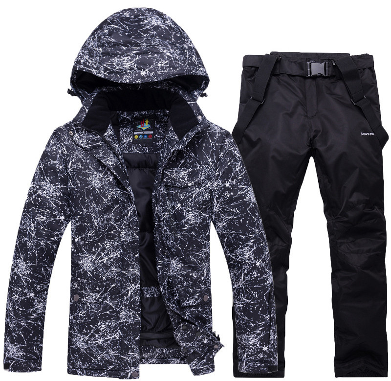 Nauji žieminiai slidinėjimo kostiumai moteriški vyriški kombinezonai lauko sportui kalnų snieglenčių striukės terminės sniego kelnės, neperpučiamos nuo vėjo ir vandens nepraleidžiančios slidinėjimo rinkinys