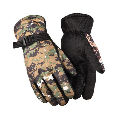 Vidinės vilnos žiemos šiltos slidinėjimo pirštinės Apsauginės pirštinės nuo vandens