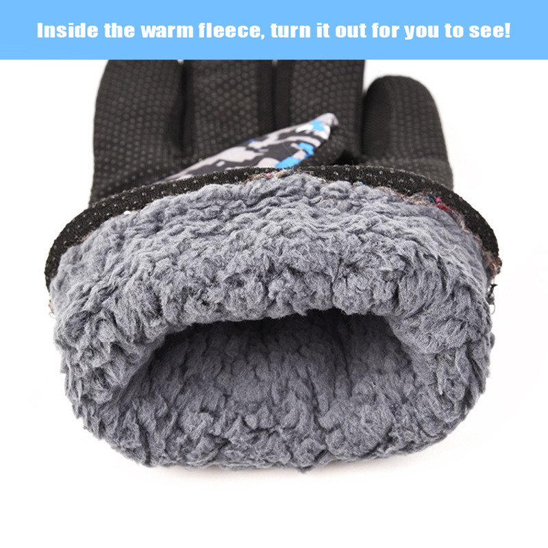 Vidinės vilnos žiemos šiltos slidinėjimo pirštinės Apsauginės pirštinės nuo vandens