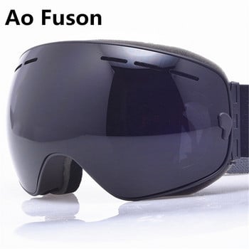 Очила за ски сноуборд. UV400 Сферична маска Очила Ски Мъже Жени Голяма визия Професия Ски очила за сняг Sci Googles