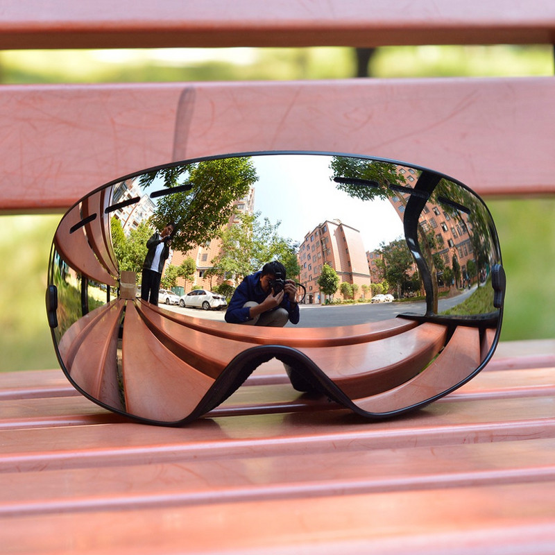 Slidinėjimo snieglenčių akiniai. UV400 Sferinė kaukė Akiniai Slidinėjimas Vyrai Moterys Big Vision Profesija Sniego slidinėjimo akiniai Sci Googles