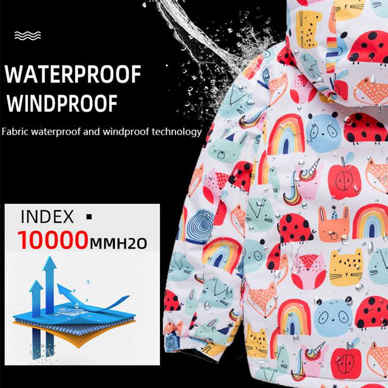 Nauji vaikiški slidinėjimo kostiumai vaikams prekių ženklai neperšlampami vandeniui šilti vaikų sniego rinkiniai žiemos slidinėjimo ir snieglenčių striukėms kelnės