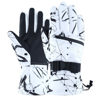 Žieminės slidinėjimo pirštinės vyrams Vandeniui atsparios terminės pirštinės Vyras Moteris Neslidžios dviratininko darbo pirštinės перчатки мужские зимние