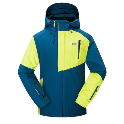 Vyriškas slidinėjimo kostiumas žiemai, šiltas, atsparus vėjui ir vandeniui atsparus gobtuvui snieglenčių striukė + kelnės Vyriškas lauko slidinėjimo sniego motociklas, kvėpuojantis sniego kostiumas