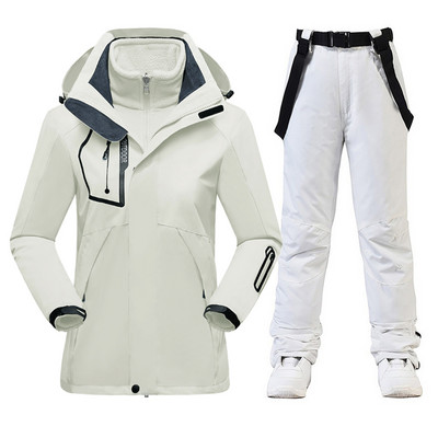 Sniego striukė Nauji vyriški sniego kostiumo rinkiniai Neperšlampami žieminiai lauko drabužiai Snieglentės drabužiai Slidinėjimo kostiumo striukės + diržinės kelnės berniukui