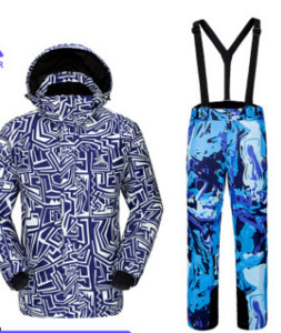 Pánsky lyžiarsky overal, jedno- a dvojdoska, vonkajší snežný overal, odolný voči opotrebovaniu, teplý zimný snowboardingový set