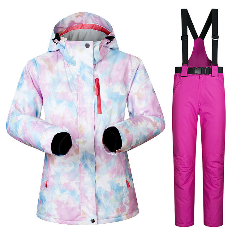 Zimsko trendi jedno i dvostruko snježno odijelo za klizanje, žensko vodootporno i podebljano
