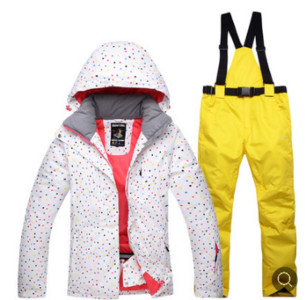 Naujo stiliaus moterų slidinėjimo kostiumas su dvigule lenta, neperšlampamas ir karščiui atsparus slidinėjimo kostiumas lauke