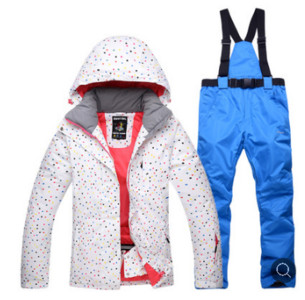 Naujo stiliaus moterų slidinėjimo kostiumas su dvigule lenta, neperšlampamas ir karščiui atsparus slidinėjimo kostiumas lauke