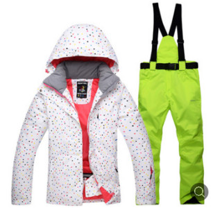 Naujo stiliaus moterų slidinėjimo kostiumas su dvigule lenta, neperšlampamas ir karščiui atsparus slidinėjimo kostiumas lauke