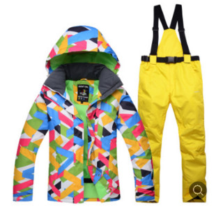 Naujo stiliaus moterų slidinėjimo kostiumas su dvigule lenta, neperšlampamas ir karščiui atsparus slidinėjimo kostiumas lauke