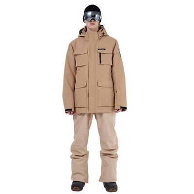 Įrankiai, 2022 m. Slidinėjimo kostiumas Vyrams Žiemos lauko snieglentės Laipiojimas Stovyklavietėje Sustorėjimas Šiltas, atsparus vėjui ir vandeniui atsparus slidinėjimo striukė ir kelnės