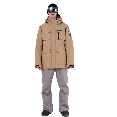 Įrankiai, 2022 m. Slidinėjimo kostiumas Vyrams Žiemos lauko snieglentės Laipiojimas Stovyklavietėje Sustorėjimas Šiltas, atsparus vėjui ir vandeniui atsparus slidinėjimo striukė ir kelnės