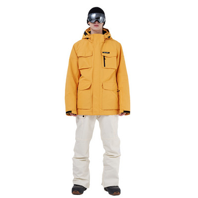 Įrankiai, 2022 m. Slidinėjimo kostiumas Vyrams Žiemos lauko snieglentės Laipiojimas Stovyklavietėje Sustorėjimas Šiltas, atsparus vėjui ir vandeniui atsparus slidinėjimo striukė ir kelnės