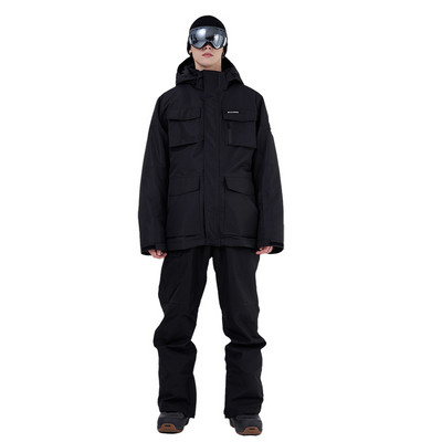 Įrankiai, 2022 m. Slidinėjimo kostiumas Vyrams Žiemos lauko snieglentės Laipiojimas Stovyklavietėje Sustorėjimas Šiltas, atsparus vėjui ir vandeniui atsparus slidinėjimo striukė ir kelnės