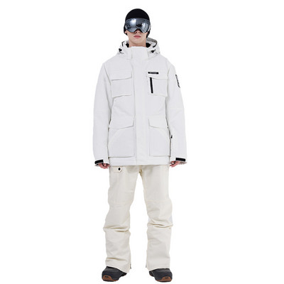 Įrankiai, 2022 m. Slidinėjimo kostiumas Vyrams Žiemos lauko snieglentės Laipiojimas Stovyklavietėje Sustorėjimas Šiltas, atsparus vėjui ir vandeniui atsparus slidinėjimo striukė ir kelnės