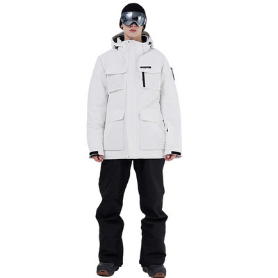 Įrankiai, 2022 m. Slidinėjimo kostiumas Vyrams Žiemos lauko snieglentės Laipiojimas Stovyklavietėje Sustorėjimas Šiltas, atsparus vėjui ir vandeniui atsparus slidinėjimo striukė ir kelnės