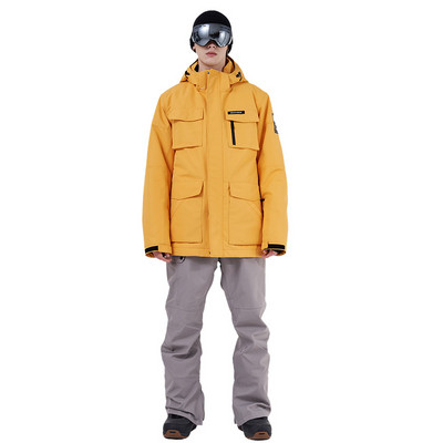 Įrankiai, 2022 m. Slidinėjimo kostiumas Vyrams Žiemos lauko snieglentės Laipiojimas Stovyklavietėje Sustorėjimas Šiltas, atsparus vėjui ir vandeniui atsparus slidinėjimo striukė ir kelnės