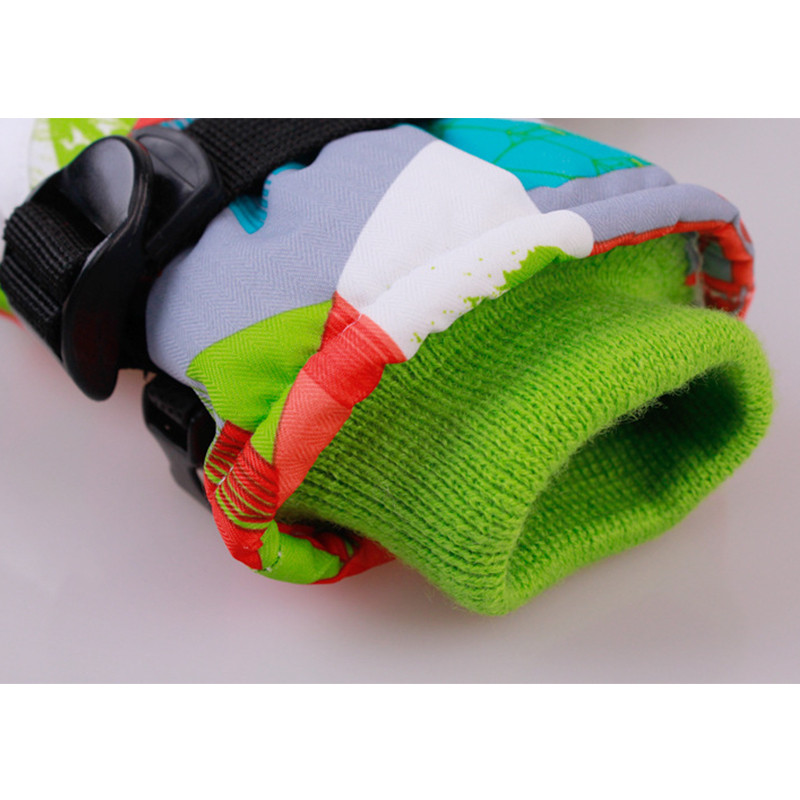 Žiemos berniukui šiltos slidinėjimo pirštinės Sportinės vandeniui atsparios vaikiškos mergaičių sniego pirštinės paaugliams vaikų pirštinės lauke kalnų mažiems vaikams šaltos pirštinės