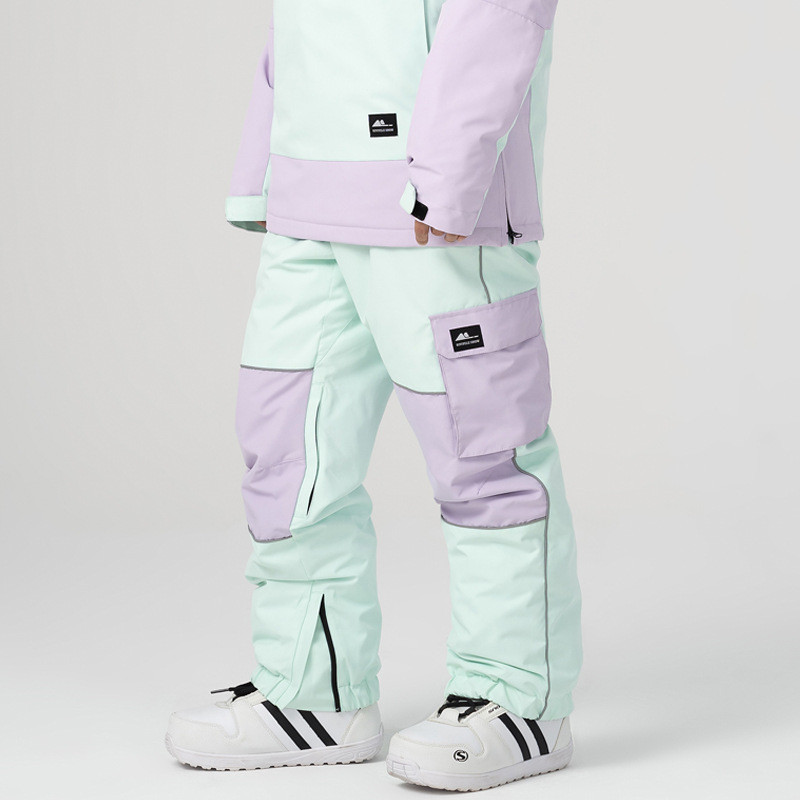 Slidinėjimo kelnės moteriškos vėjui atsparios šiltos sniego lentos kelnės Vyriškos žieminės termo kelnės vandeniui atsparios moteriškos slidinėjimo kelnės kombinezonai sniego drabužiai
