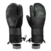 Slidinėjimo pirštinės Vyrai Moterys Slidinėjimas Snieglentė Sniego motociklas Pirštinės Žiema Šilta Sniego Sporto Pirštinės Oda Neperšlampamas Vėjas