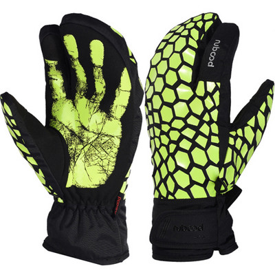 Mănuși de schi bărbați/femei Mănuși impermeabile pentru snowboard mănuși ultraușoare de iarnă polară caldă moto de zăpadă motociclism mănuși de vânătoare