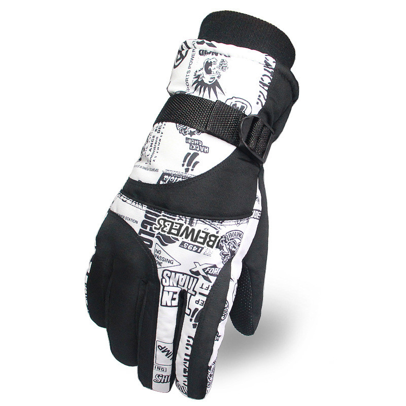 Žiemos šiltos snieglenčių slidinėjimo pirštinės vyriškos moteriškos kalnų slidinėjimo sniego motociklas vandeniui atsparus sniego motociklas pirštinės nuo vėjo guanti moto