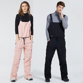 Žiemos šilti moterų slidinėjimo kombinezonai, neperšlampami sportiniai vyriški sniego kelnaitės, atsparūs vėjui, snieglenčių sportui, moteriškos kelnės lauke vyriški slidinėjimo drabužiai