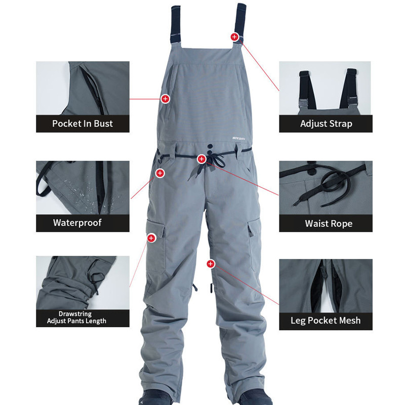 Žiemos šilti moterų slidinėjimo kombinezonai, neperšlampami sportiniai vyriški sniego kelnaitės, atsparūs vėjui, snieglenčių sportui, moteriškos kelnės lauke vyriški slidinėjimo drabužiai