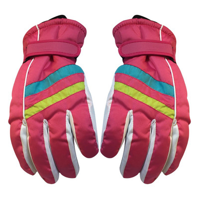 Vaikams Berniukams Merginoms Žiemai Šiltos Vėjo nepraleidžiančios sportinės Slidinėjimo Pirštinės Vaikams Orui pralaidžios reguliuojamos pirštinės