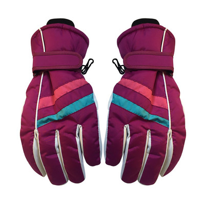 Vaikams Berniukams Merginoms Žiemai Šiltos Vėjo nepraleidžiančios sportinės Slidinėjimo Pirštinės Vaikams Orui pralaidžios reguliuojamos pirštinės