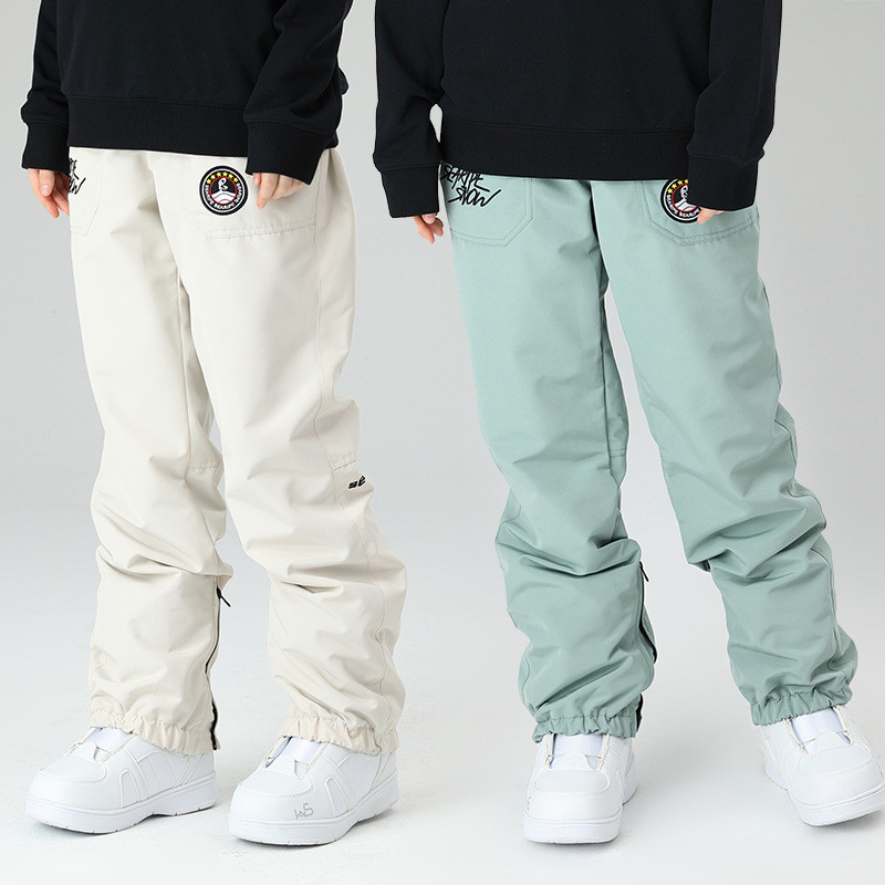 Vyriškos ir moteriškos slidinėjimo kelnės Žieminės, šiltos, vėjui atsparios, vandeniui atsparios sniego kelnės Moteriškos vyriškos kvėpuojančios laisvos slidinėjimo snieglenčių kelnės