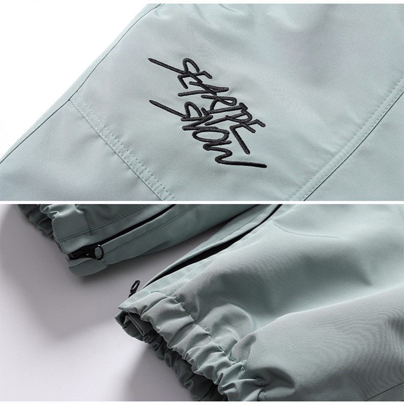 Vyriškos ir moteriškos slidinėjimo kelnės Žieminės, šiltos, vėjui atsparios, vandeniui atsparios sniego kelnės Moteriškos vyriškos kvėpuojančios laisvos slidinėjimo snieglenčių kelnės