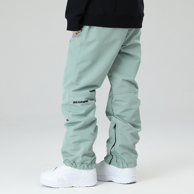 Vyriškos ir moteriškos slidinėjimo kelnės Žieminės, šiltos, vėjui atsparios, vandeniui atsparios sniego kelnės Moteriškos vyriškos kvėpuojančios laisvos slidinėjimo snieglenčių kelnės