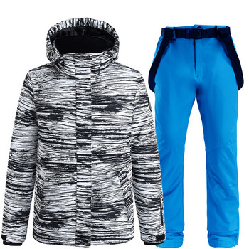 Чисто нови костюми за сноуборд Дамско ски яке и панталон Зимно топло яке и панталон Женско палто и панталон Ски костюми