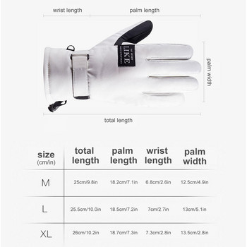 Ски ръкавици Зимни термични ръкавици Ръкавици за колоездене на открито Сензорен екран Водоустойчиви топли ръкавици Ски Сноуборд Ръкавици за унисекс