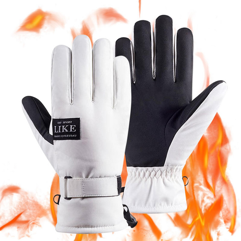 Slidinėjimo pirštinės žiemos terminės pirštinės lauko dviračių sportui pirštinės su jutikliniu ekranu, vandeniui atsparios šiltos pirštinės slidinėjimo snieglenčių pirštinės, skirtos unisex