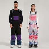 Pantaloni de schi pentru femei, bărbați, salopete de schi, iarnă, în aer liber, rezistente la vânt, impermeabile, calde, pantaloni de snowboarding, pantaloni de schi pentru femei, bărbați
