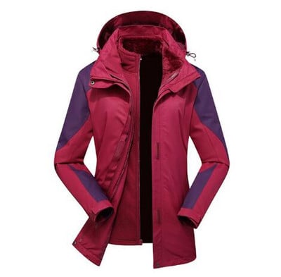 Naujas slidinėjimo rinkinys moterims, vandeniui atsparus vėjui, slidinėjimo snieglenčių striukė ir kelnės Moteriškas žieminis kostiumas lauke, šilti sniego kostiumai