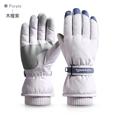 Χειμερινά γάντια σκι Ποδηλασία αντιανεμική παχύρρευστη αδιάβροχη οθόνη αφής, χειμερινά θερμά γάντια εξωτερικού χώρου για την πρόληψη του κρύου